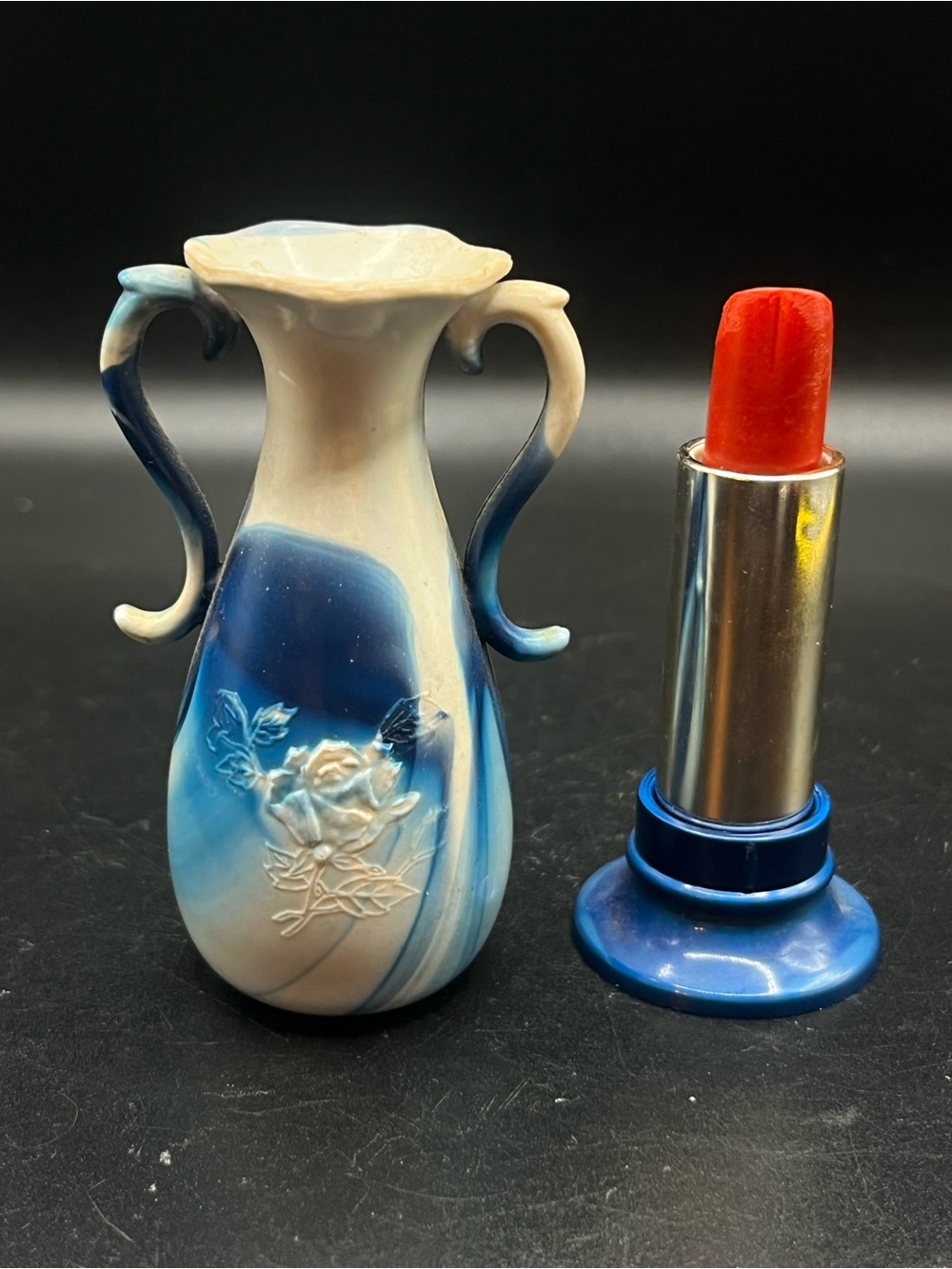 Vintage Lipstick in Celluloid Vase Case